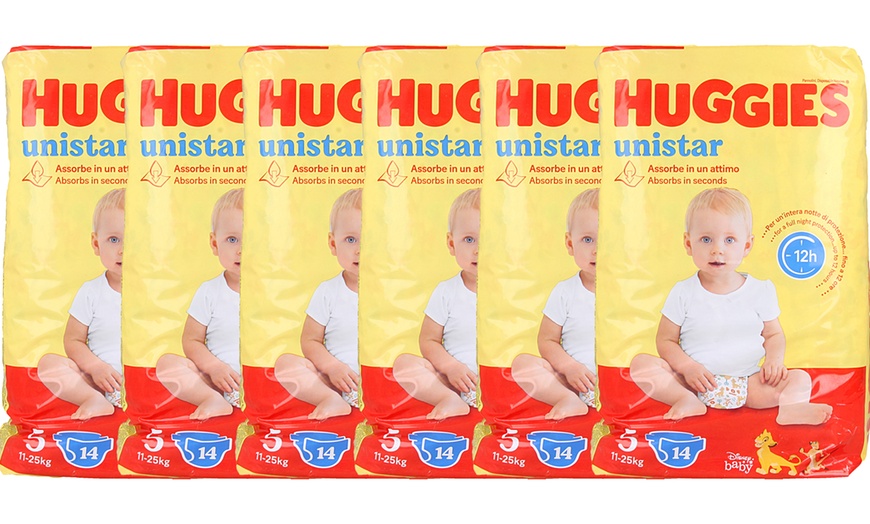 Image 2: Fino a 102 Pannolini Huggies Unistar