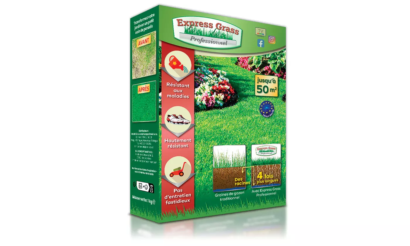 Graines de gazon express traditionnel