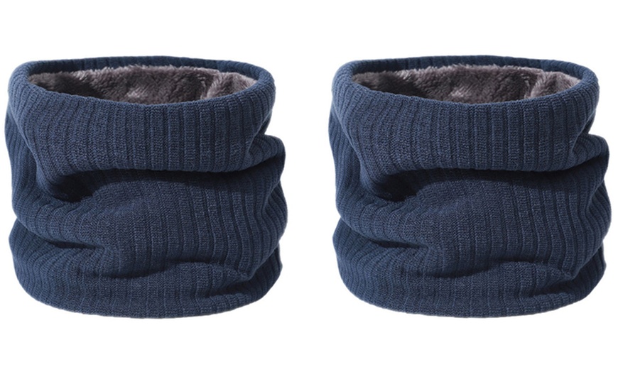 Image 9: One or Two Unisex Fleece-Lined Neck and Face Warmers