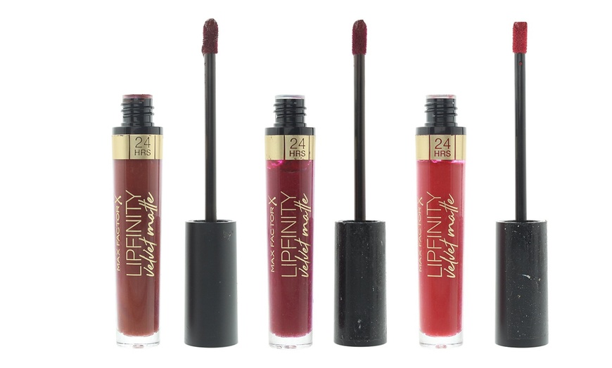 Image 3: Maxfactor Lipfinity Velvet Matte Liquid Lipstick and Colour Elixir