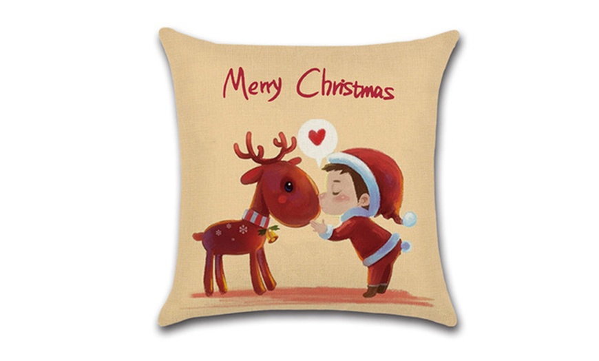 Image 5: 18" Christmas Cushion Cover