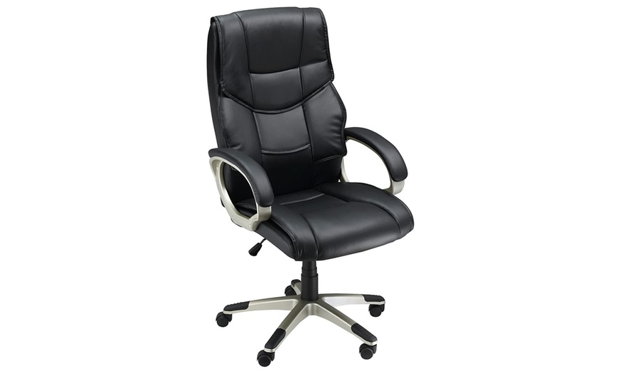 Image 3: HomCom High Back Computer Office Chair