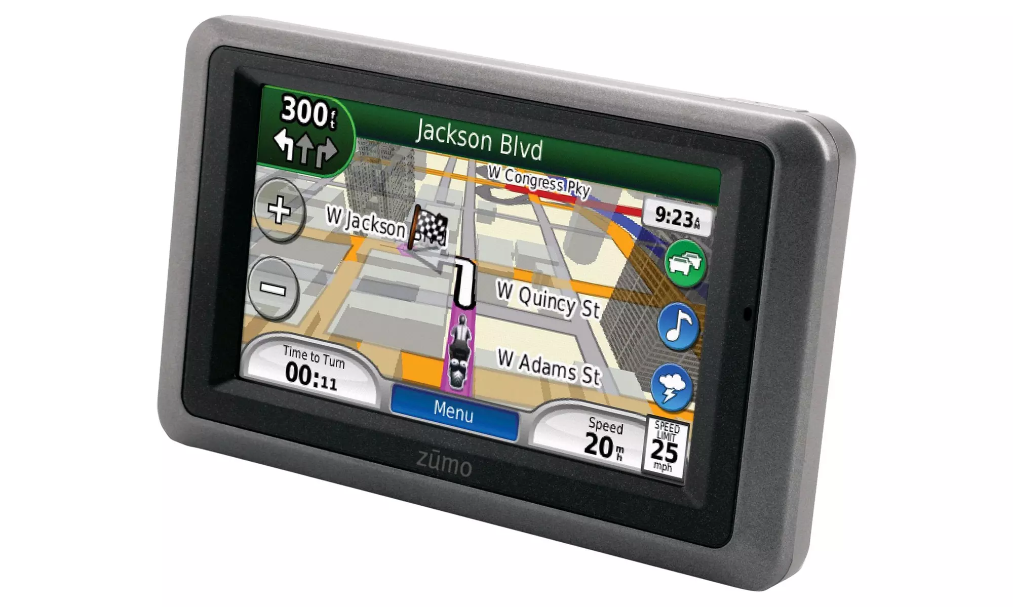 Garmin Zumo 665LM GPS Motorcycle Navigator with XM Receiver and Lifetime Maps - Primary Image