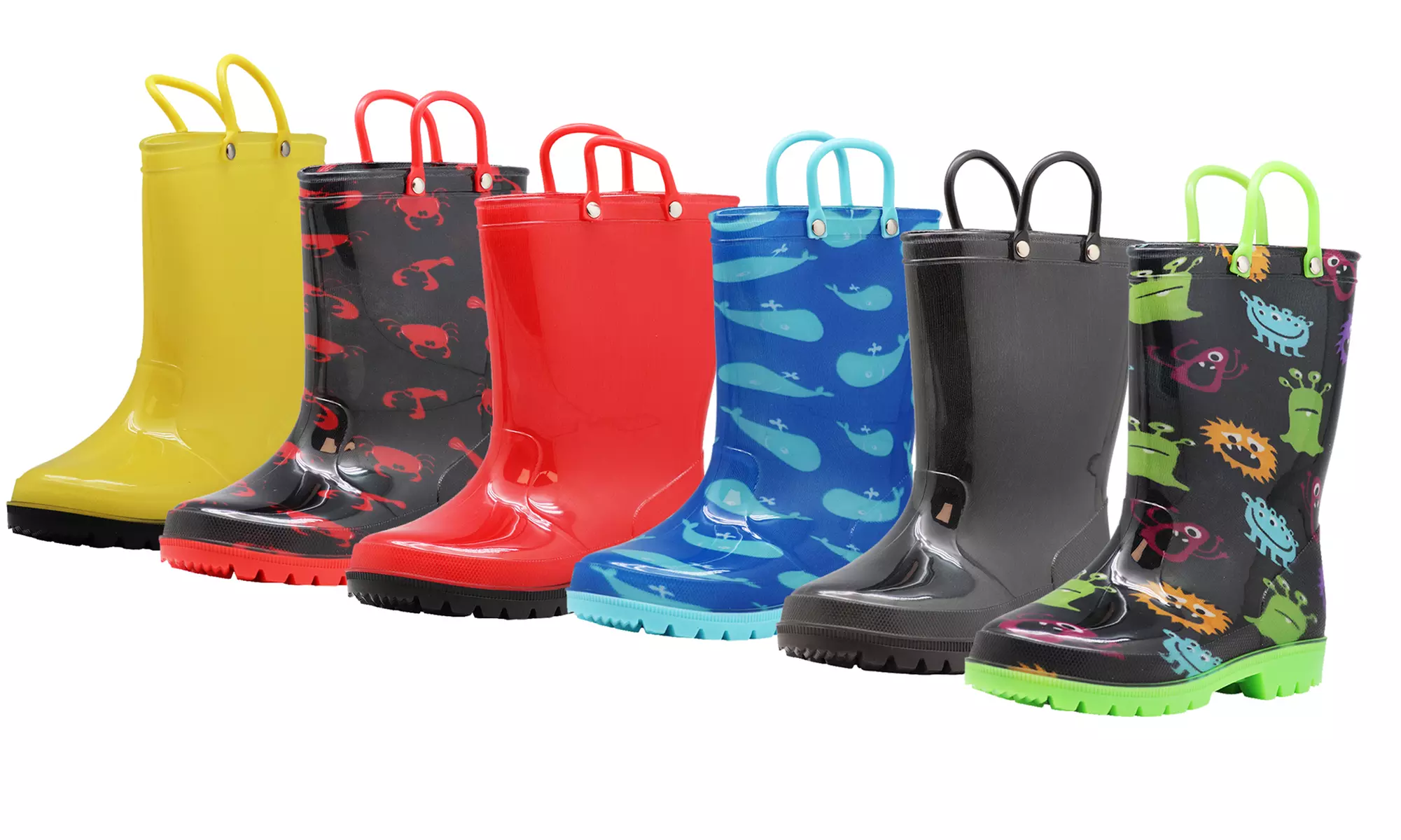 NORTY Boys' Waterproof PVC Rain Boots Toddlers to Big Kids - Primary Image