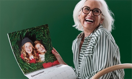 One, Two, or Five Personalized 12-Month Wall Calendars from Shutterfly