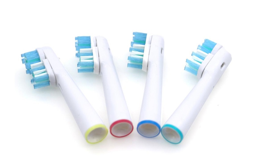 Image 4: Dual Clean Replacement Brush Heads Compatible with Oral-B