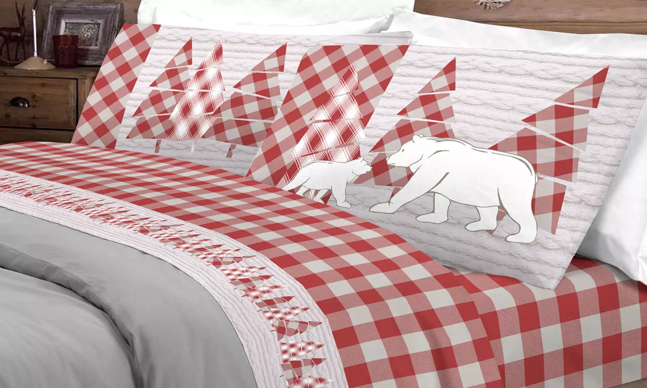 Completi Lenzuola Flanella Fantasie Invernali, Natalizie