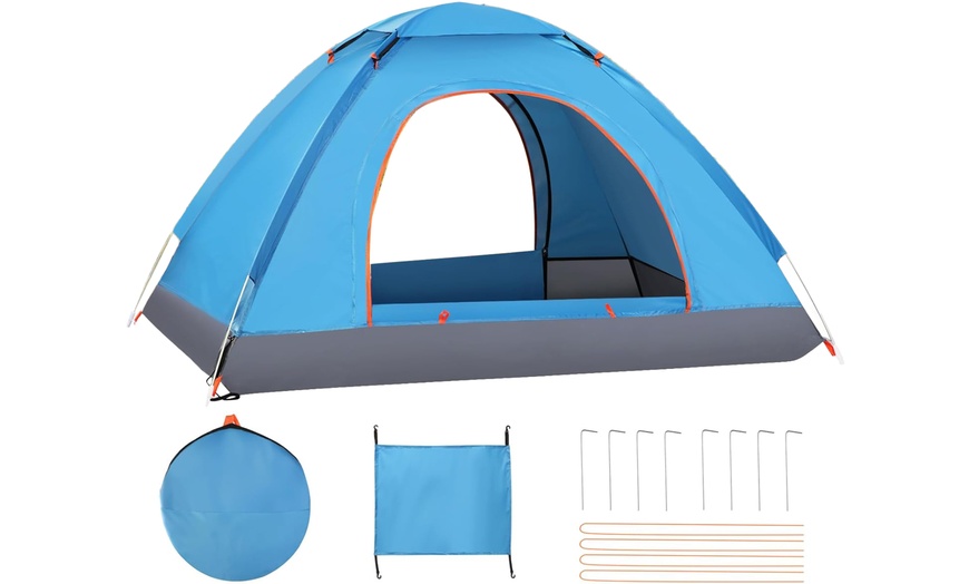 Image 1: Portable Pop-Up Camping Tent