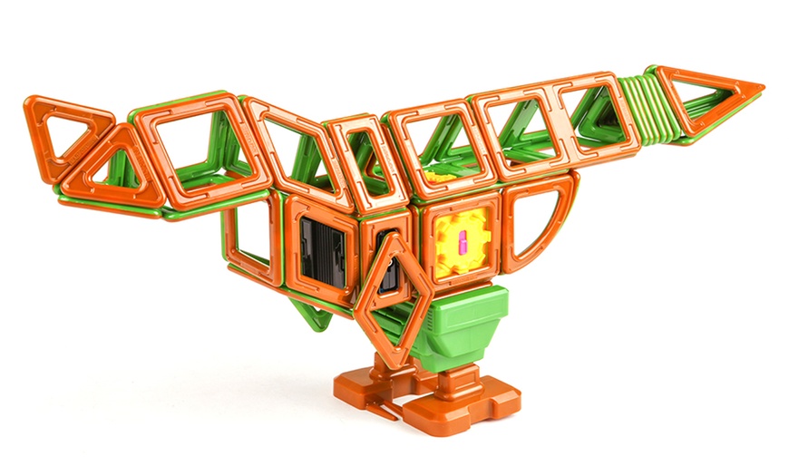 Image 16: Magformers 81-piece Dinosaur Set