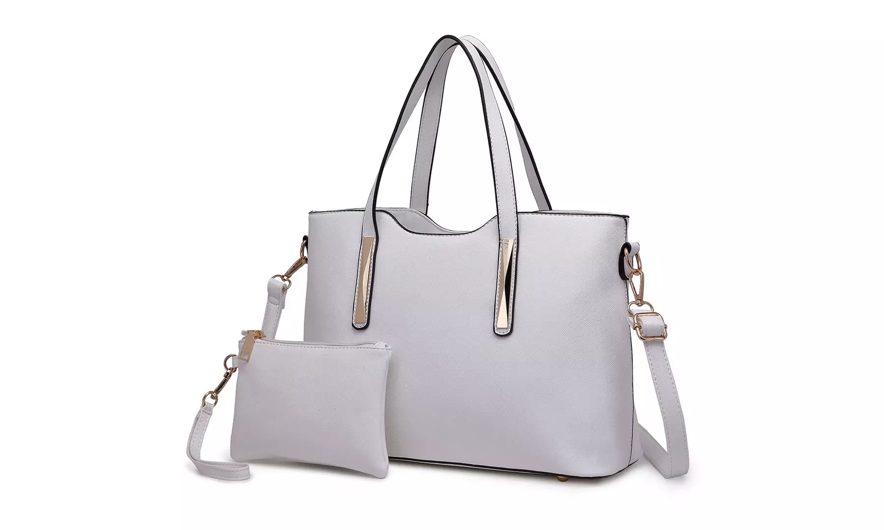 Miss Lulu PU Leather Shoulder Bag and Matching Purse Set