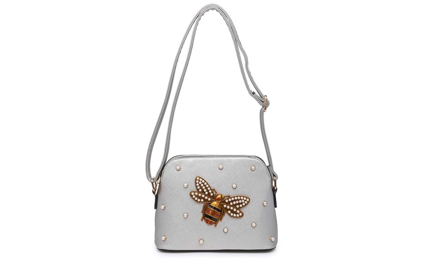 Image 4: Bee Embellished Cross-Body Bag