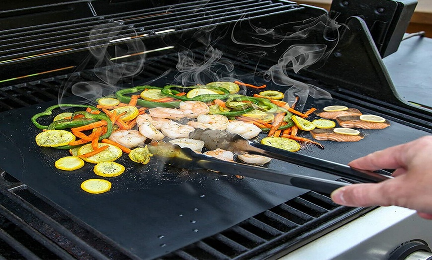 One, Four or Eight Reusable Barbecue Grill Mats | Groupon