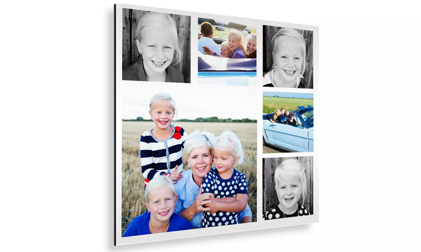 Fotocollage canvas of aluminium