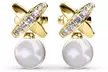Boucles d'oreilles Criss Pearl, couleur au choix - Second Medium