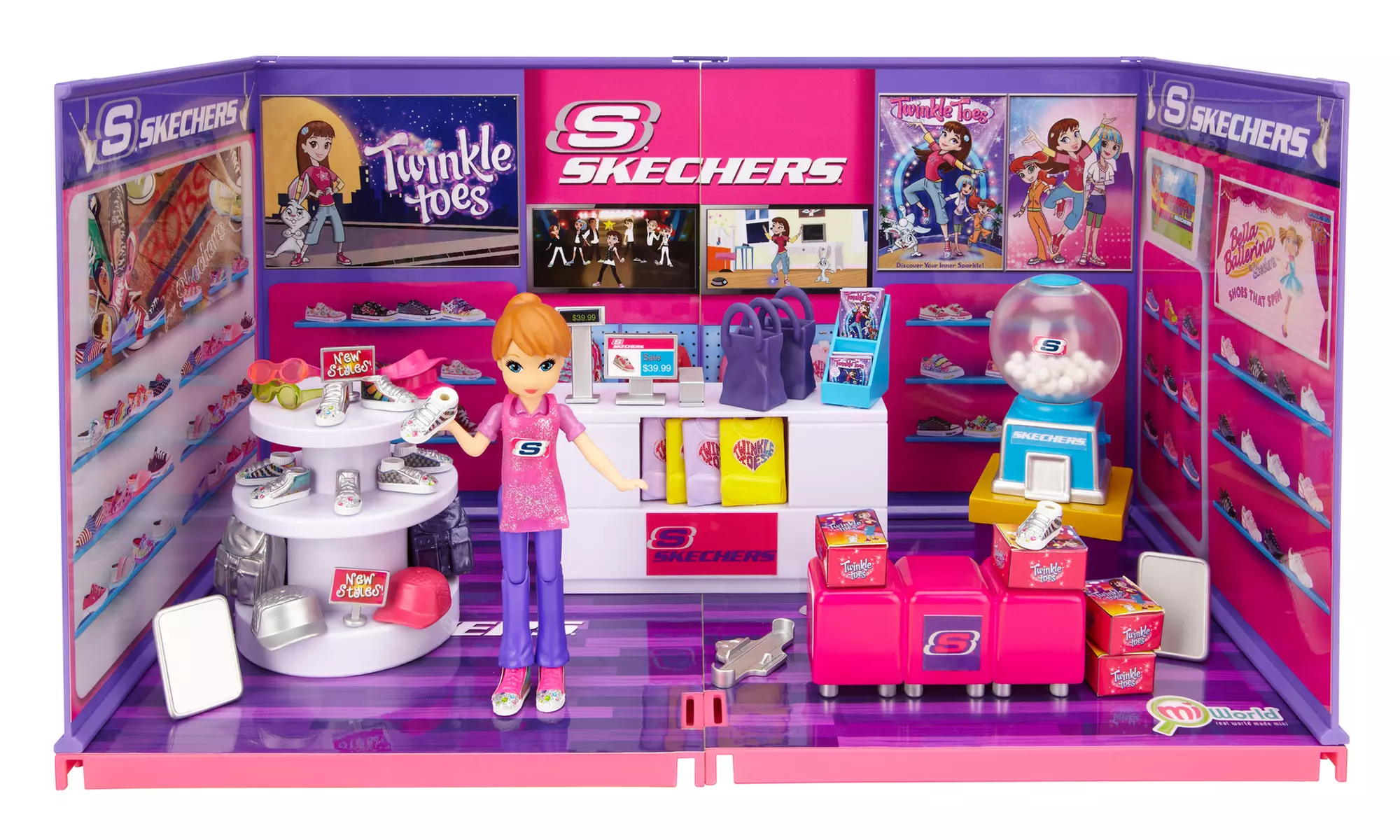 miWorld Deluxe Skechers Shoe Store Play Set (55-Piece) - Primary Image