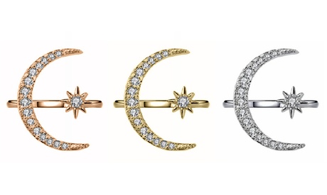 1 o 3 anelli luna e stella disponibile in 3 colori