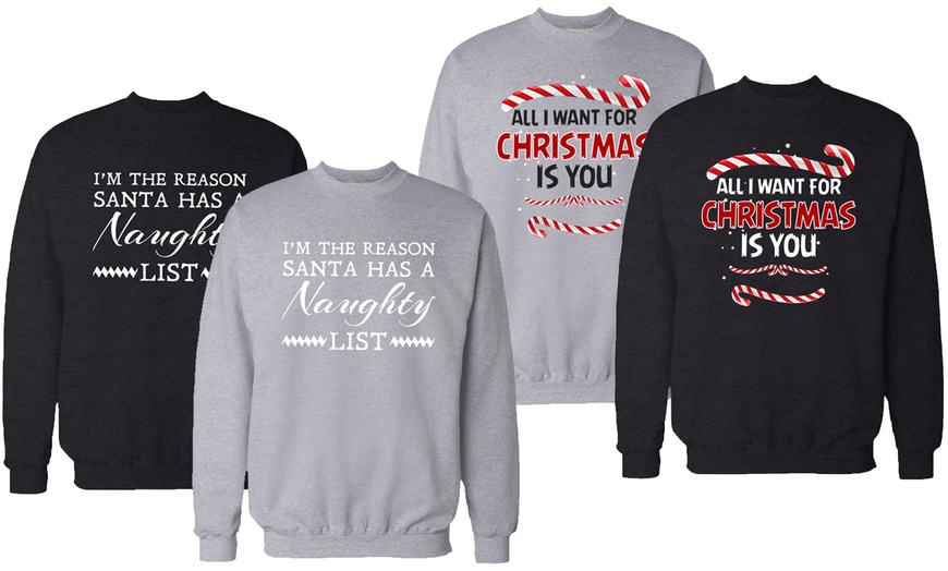 Image 1: Men's Christmas Sweatshirt