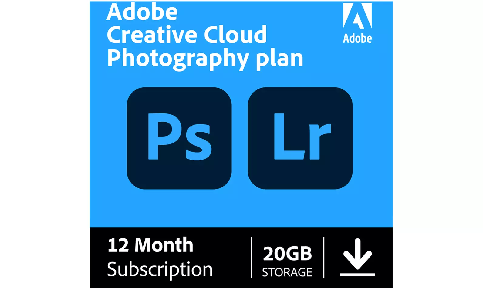 Abonnement 1 an à Adobe Photoshop et Lightroomc compatible avec Windows et Mac et 20 Go de stockage - Primary Image