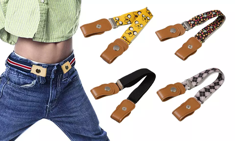 One, Two or Five Kids' Buckle-Free Elastic Belts - Primary Image