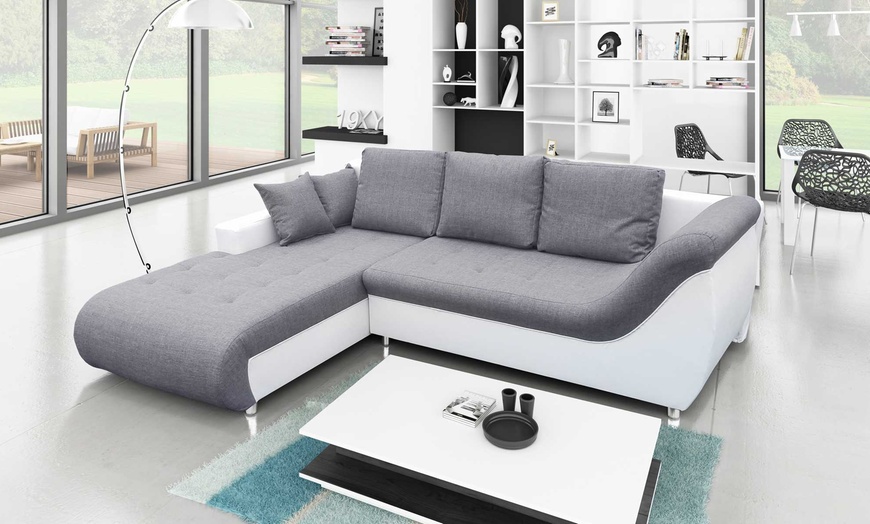 Image 10: Four-Seater Sofa Bed with Storage