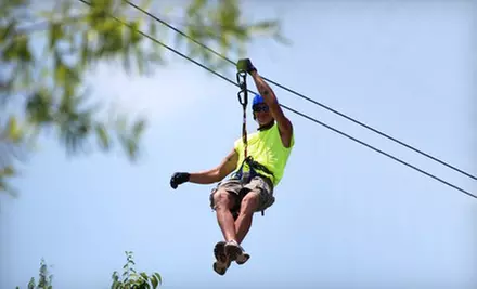 Zipline Canopy Tour, Motorized Sky Surfer Ride, or Both at Adventure Ziplines of Branson and Sky Surfer (Up to 55% Off) - Primary Image