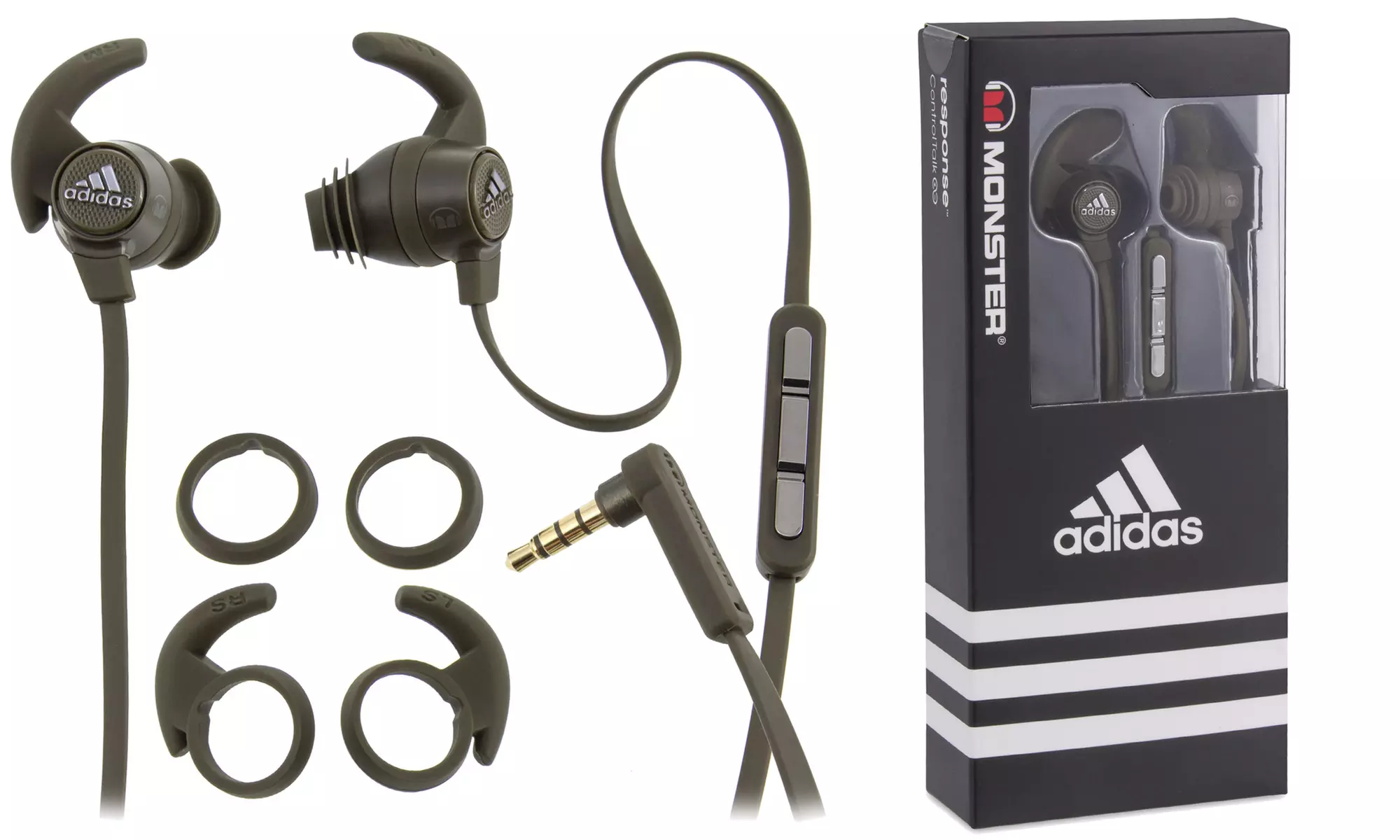 Monster Adidas Performance Sweat-Proof Antimicrobial Earbuds with Apple ControlTalk - Primary Image