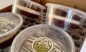 Vegan Cake Pots and Cookie Sandwiches, Free Delivery