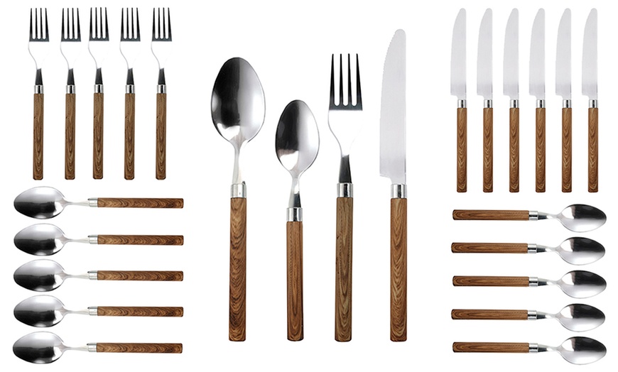 Image 2: Bergner 24-Piece Cutlery Set