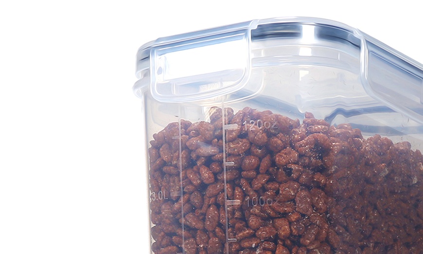 Image 4: Three-Piece 1.2L Plastic Food Storage Container Set