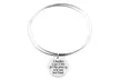 Pink Box Stainless Steel Double Layer Inspirational Bangle - Second Medium