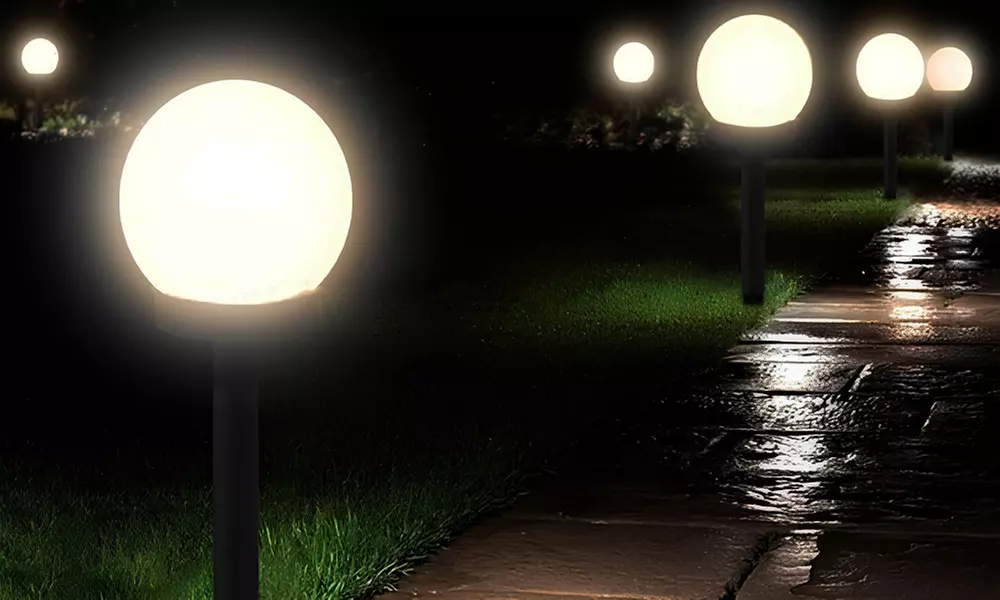 2er-Set Solar-Leuchten in Kugel-Form - Primary Image