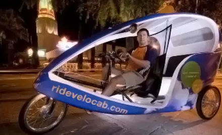 Two-Hour Covered-Bicycle Ricksha Pub Crawl or History Tour for Up to Three from Velocab (51% Off) - Primary Image