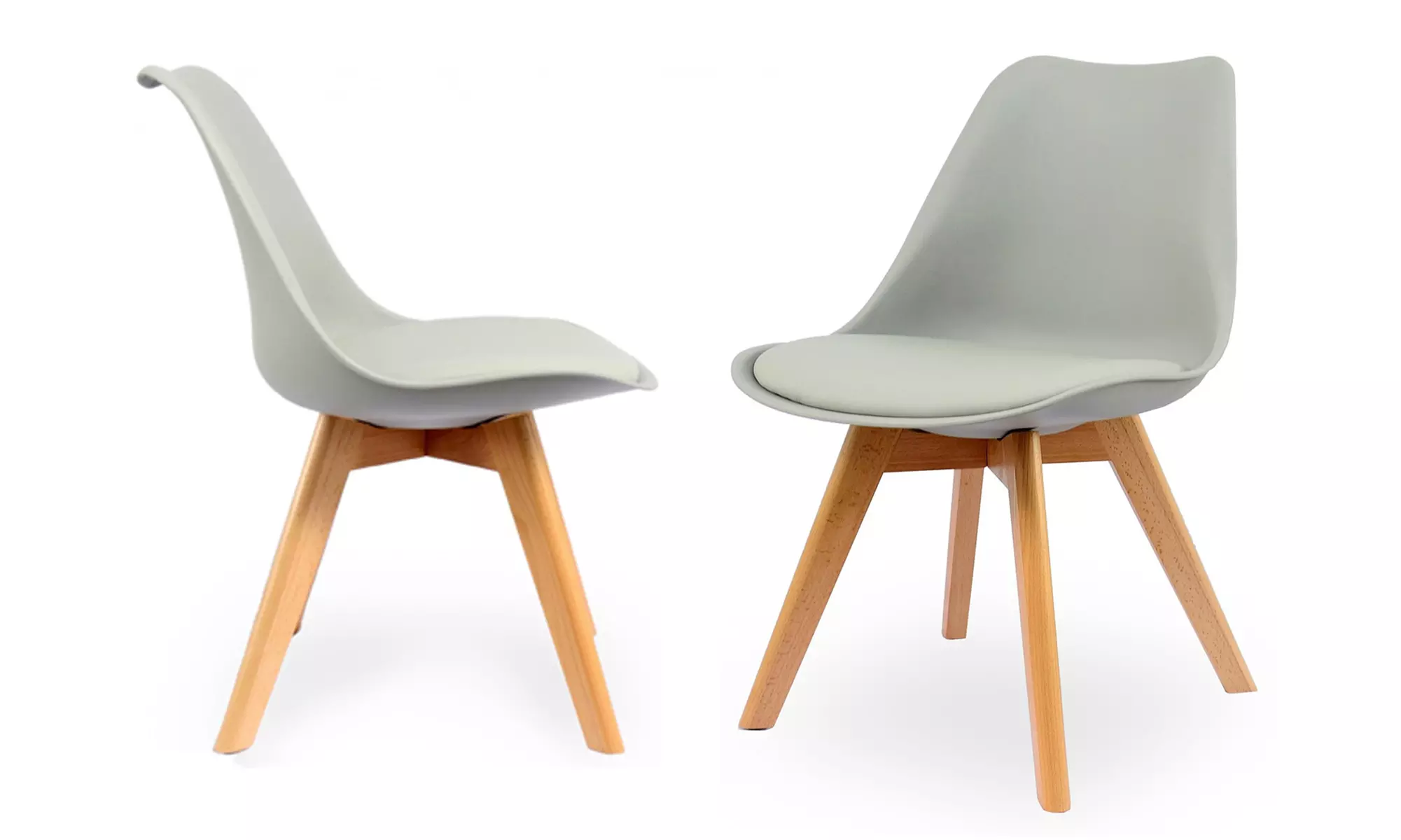Lot de 2 ou 4 chaises design scandinave - Second Medium