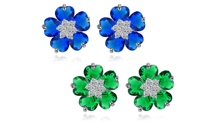 Image 14: Boucles d'oreilles fleur ou cœur