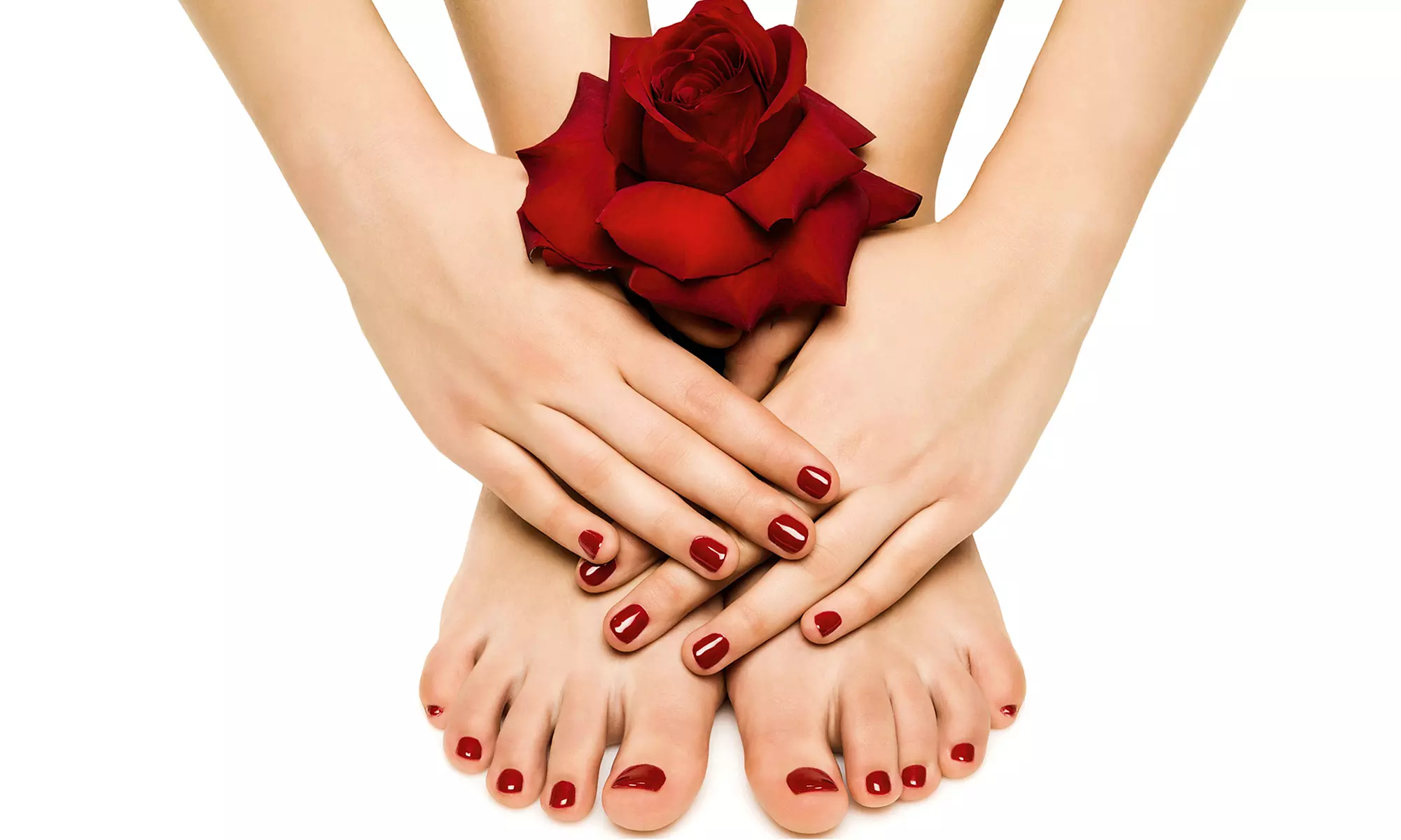 Full Set of Gel Nails, or Shellac Manicure with Optional Pedicure at Angelo's Salon and Spa (Up to 51% Off) - Primary Image