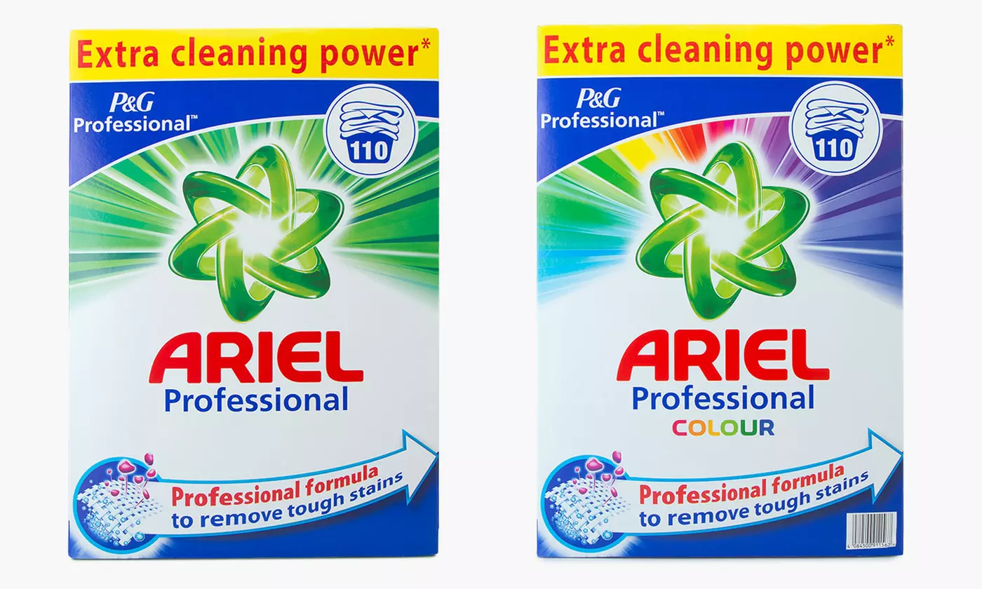 One or Two Packs of Ariel Professional Washing Powder 7.15kg - Primary Image
