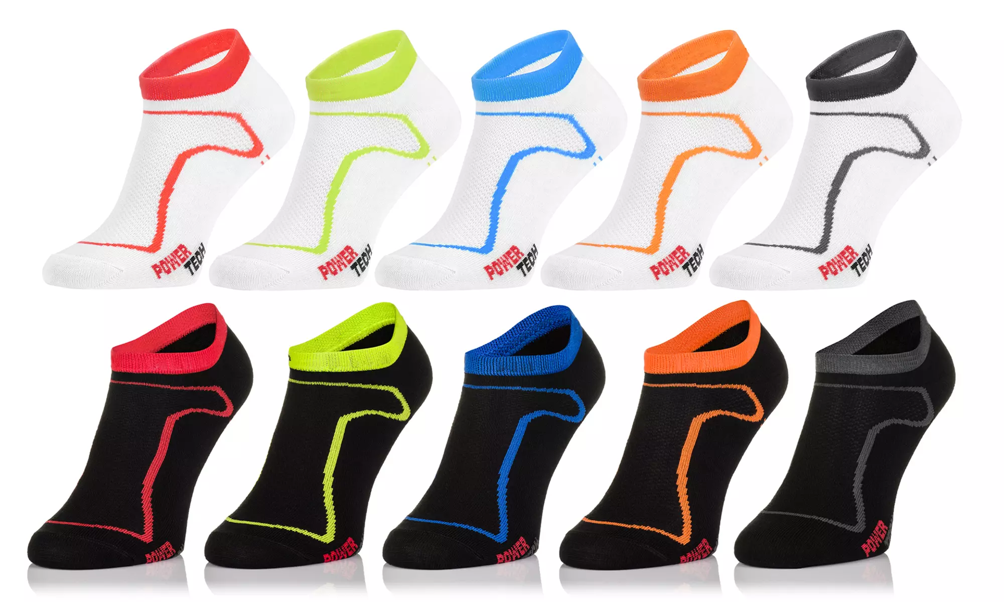 Pack de 5, 10 ou 20 paires de chaussettes de compression de ski et snowboard Fit & Run - Primary Image