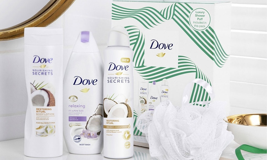 Image 9: Dove Relaxing Care Trio Gift Set