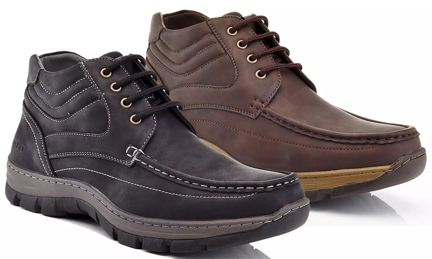 Solo Men's Lace Nu-bock Suede Casual Comfort Boots - Primary Image