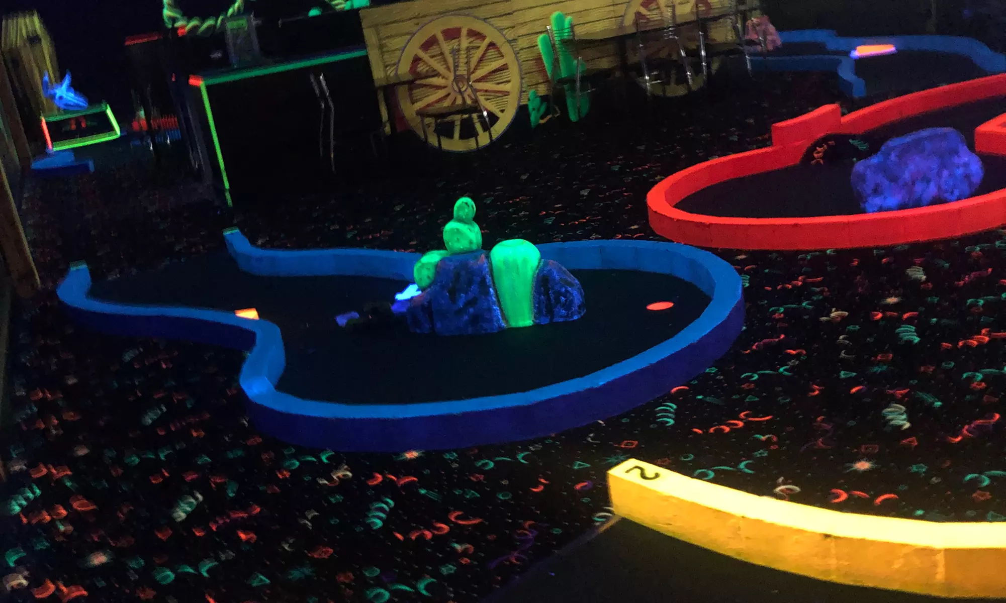 Glow-in-the-Dark Mini Golf