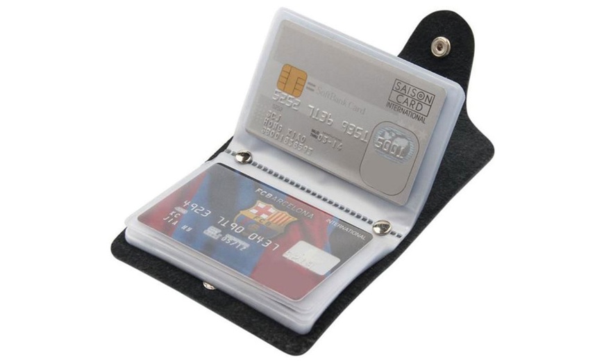 Image 5: Unisex 24-Slot Card Holder