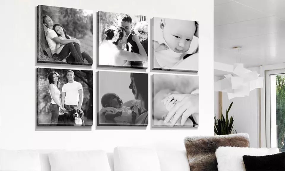 Custom Print 10x10 Gallery Wrapped Canvas Collages from Pixtac (4, 6, or 9-Count) - Second Medium