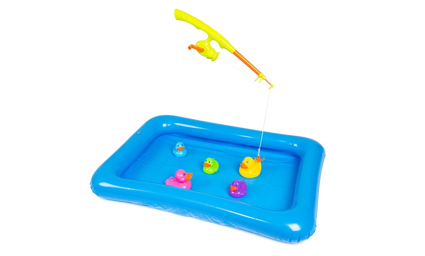 Image 2: One or Two RMS Hook That Duck Toys Rainbow Edition