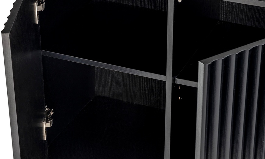 Image 14: Buffet Lluvia à 3 portes effet scié et design minimaliste