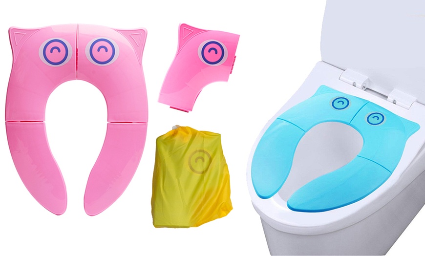 Image 1: Foldable Toilet Seats 