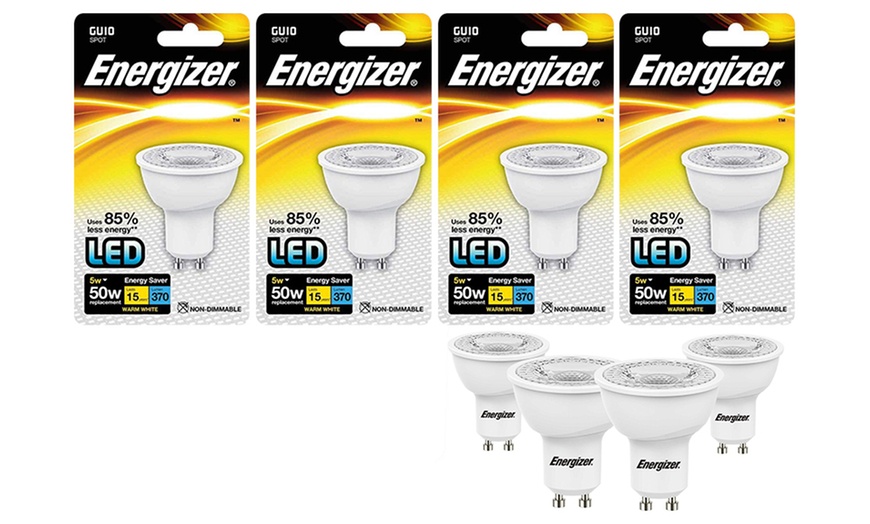 Image 2: Energizer LED GU10 Light Bulbs