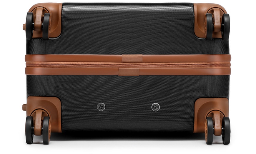 Image 9: One or Four Flexible Hard Shell ABS Suitcases