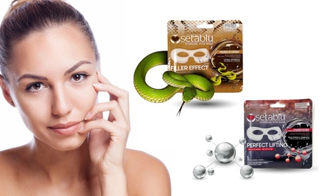 6 o 12 maschere Hydrogel Setablu, disponibili in 2 modelli