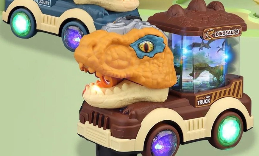 Image 1: Interactive Dinosaur Car Toy