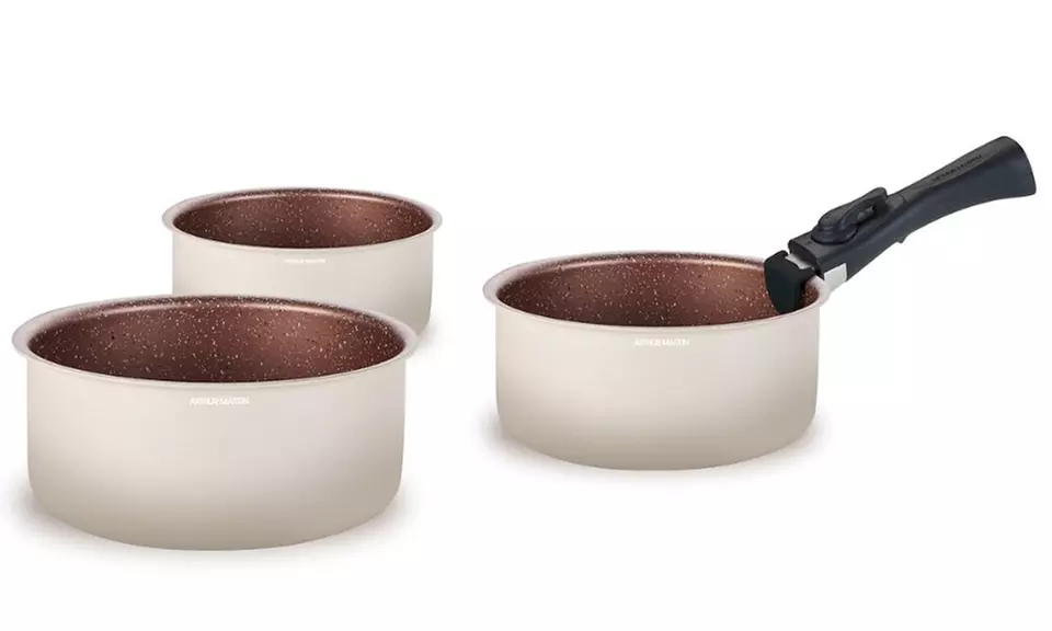 Set de 3 cacerolas 16-18-20 cm con asa de Arthur Martin